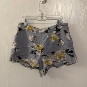 Floral Gray Women's Shorts
